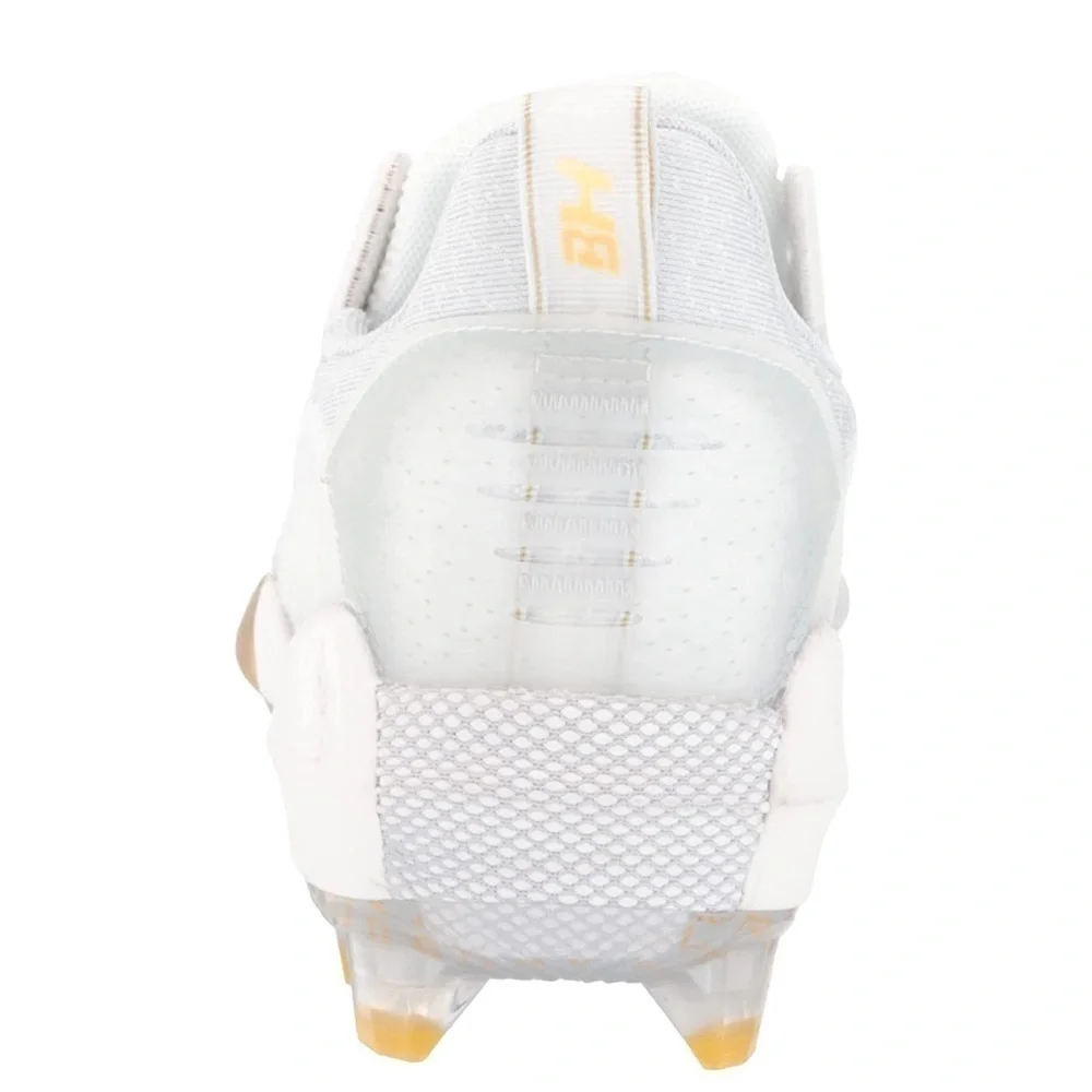 Under Armour Mens Harper 6 Low ST Baseball Cleats white gold size 9 brand new